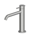 Zucchetti Helm Bateria umywalkowa 1-otworowa z wydłużoną wylewką bez korka automatycznego inox ZHE688.X