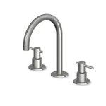 Zucchetti Helm Bateria umywalkowa 3-otworowa bez korka automatycznego inox ZHL515.X