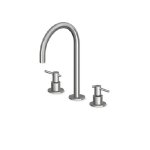 Zucchetti Helm Bateria umywalkowa 3-otworowa z wysoką wylewką bez korka automatycznego inox ZHL516.X