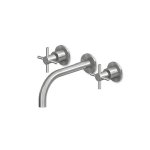 Zucchetti Helm Bateria umywalkowa 3-otworowa podtynkowa 175 mm element zewnętrzny inox ZHM760.X