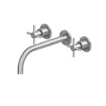 Zucchetti Helm Bateria umywalkowa 3-otworowa podtynkowa 230 mm element zewnętrzny inox ZHM761.X