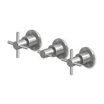 Zucchetti Helm Bateria umywalkowa 3-otworowa podtynkowa element zewnętrzny inox ZHM695.X