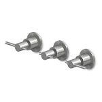 Zucchetti Helm Bateria umywalkowa 3-otworowa podtynkowa element zewnętrzny inox ZHM695.X