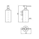 Zucchetti Helm Dozownik do mydła naścienny inox ZAD815.X