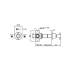 Zucchetti Helm Przełącznik 2-drogowy bez otwarcia zamknięcia wody element zewnętrzny inox Z94611.X