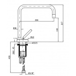 Zucchetti Isy Bateria Zlewozmywakowa chrom ZP1265