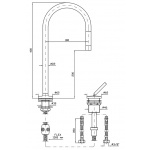 Zucchetti Isy Bateria Zlewozmywakowa chrom ZP1266