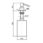 Zucchetti Isy Dozownik chrom R98689