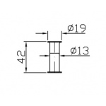 Zucchetti Isybagno Haczyk chrom ZAC350.9500 WYPRZEDAŻ MAGAZYNOWA!!