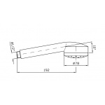 Zucchetti Słuchawka jednostrumieniowa chrom Z94171