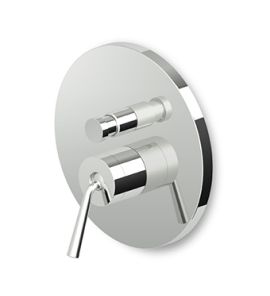 Zucchetti Isystick Bateria Wannowo-natryskowa Jednouchwytowa Podtynkowa element zewnętrzny chrom ZP1096