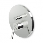 Zucchetti Isystick Bateria Wannowo-natryskowa Jednouchwytowa Podtynkowa element zewnętrzny chrom ZP1096