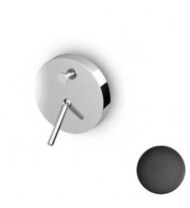 Zucchetti Isystick Bateria Wannowo-natryskowa podtynkowa element zewnętrzny czarny matowy gofrowany ZP1605.N1