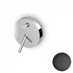 Zucchetti Isystick Bateria Wannowo-natryskowa podtynkowa element zewnętrzny czarny matowy gofrowany ZP1605.N1