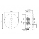 Zucchetti Jingle Bateria Wannowo-natryskowa Podtynkowa chrom ZIN096