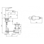 Zucchetti Jingle Bateria Bidetowa Jednouchwytowa chrom ZIN311