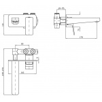 Zucchetti Jingle Bateria Umywalkowa Jednouchwytowa Podtynkowa element zewnętrzny chrom ZIN634