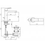 Zucchetti Jingle Bateria Umywalkowa Jednouchwytowa z korkiem chrom ZIN690 WIELKA WYPRZEDAŻ!!