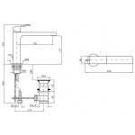 Zucchetti Jingle Bateria Umywalkowa Jednouchwytowa z korkiem chrom ZIN692