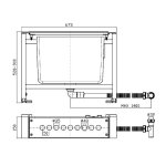 Zucchetti Komplet montażowy chrom R97678