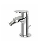 Zucchetti Nikko Bateria bidetowa jednouchwytowa z korkiem 1¼”, wężyki podłączeniowe, perlator chrom ZKK320