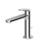 Zucchetti Nikko Bateria umywalkowa jednouchwytowa z wydłużoną wylewką z korkiem 1¼” chrom ZKK699