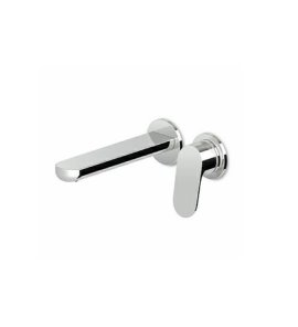 Zucchetti Nikko Bateria umywalkowa 2-otworowa jednouchwytowa podtynkowa z perlatorem 170 mm element zewnętrzny chrom ZKK673