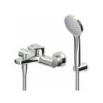 Zucchetti Nikko Bateria wannowo-natryskowa jednouchwytowa naścienna z przełącznikiem chrom ZKK490