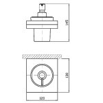 Zucchetti Nude Dozownik do mydła naścienny chrom ZAD715