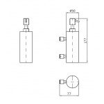 Zucchetti On Dozownik do Mydła naścienny chrom ZAD515