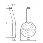 Zucchetti Słuchawka jednostrumieniowa chrom Z94179