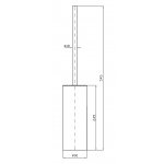 Zucchetti On Szczotka WC wolnostojąca/ścienna chrom ZAD555