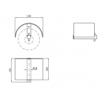 Zucchetti On Uchwyt na Papier Toaletowy z Osłoną chrom ZAD531