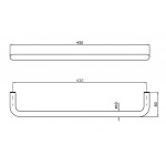 Zucchetti On Uchwyt na Ręcznik 450 mm chrom ZAD521