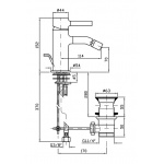 Zucchetti Pan Bateria Bidetowa Jednouchwytowa ZP6332