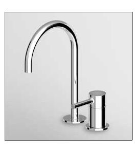 Zucchetti Pan Bateria Umywalkowa 2-otworowa Jednouchwytowa ZP6223