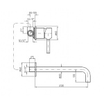  Zucchetti Pan Bateria Umywalkowa 2-otworowa Podtynkowa elementy zewnętrzne chrom ZP6123