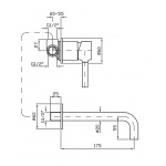 Zucchetti Pan Bateria Umywalkowa 2-otworowa Podtynkowa Jednouchwytowa element zewnętrzny chrom ZP6030 W MAGAZYNIE!!