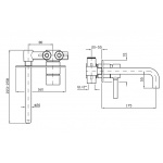 Zucchetti Pan Bateria Umywalkowa 2-otworowa Podtynkowa Jednouchwytowa element zewnętrzny chrom ZP6032