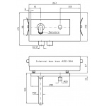 Zucchetti Pan+ Bateria Umywalkowa Jednouchwytowa Podtynkowa element zewnętrzny chrom ZP8079