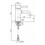 Zucchetti Pan Bateria Umywalkowa Jednouchwytowa bez korka chrom ZP6242