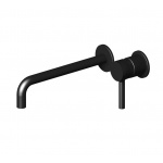 Zucchetti Pan Bateria Umywalkowa 2-otworowa Podtynkowa Jednouchwytowa element zewnętrzny czarny matowy, gofrowany ZP6123.N1