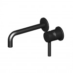 Zucchetti Pan Bateria Umywalkowa 2-otworowa Podtynkowa Jednouchwytowa element zewnętrzny czarny matowy, gofrowany ZP6030.N1