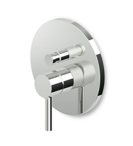 Zucchetti Pan Bateria Wannowo-natryskowa Jednouchwytowa Podtynkowa element zewnętrzny chrom ZP6096