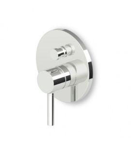 Zucchetti Pan Bateria Wannowo-natryskowa Jednouchwytowa Podtynkowa element zewnętrzny chrom ZP6127