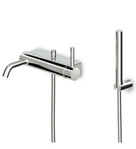 Zucchetti Pan Bateria Wannowo-natryskowa Jednouchwytowa naścienna chrom ZP6181