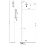 Zucchetti Pan Bateria Wannowo-Natryskowa Wolnostojąca Jednouchwytowa Podtynkowa element zewnętrzny ZP6622