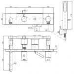 Zucchetti Pan+ Bateria Wannowo-natryskowa Jednouchwytowa Podtynkowa element zewnętrzny chrom ZP8044