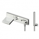 Zucchetti Pan+ Bateria Wannowo-natryskowa Jednouchwytowa Podtynkowa element zewnętrzny chrom ZP8046