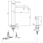 Zucchetti Pan Bateria Zlewozmywakowa 2-otworowa Jednouchwytowa chrom ZP6276